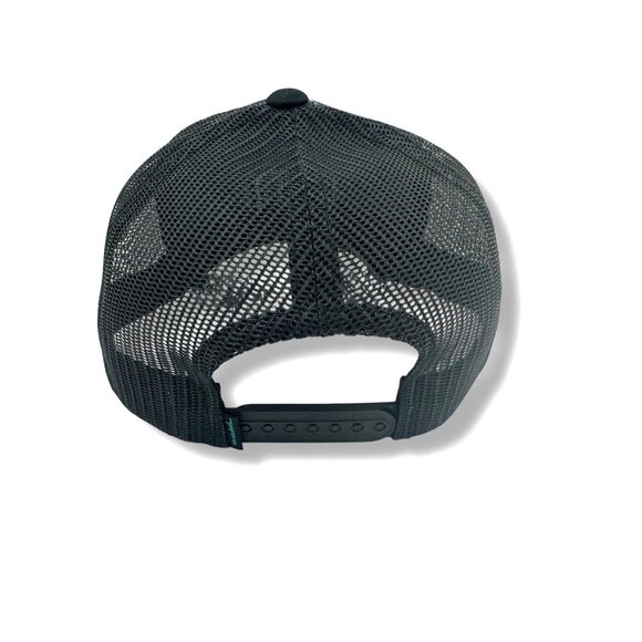 Travis Mathew Black Big Bend Pineapple Hat Trucker‎ Cap Snapback Mesh Golf New - Picture 3 of 6